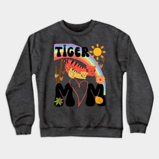 Tiger Mom | Hippie Bohemian Mama Crewneck Sweatshirt